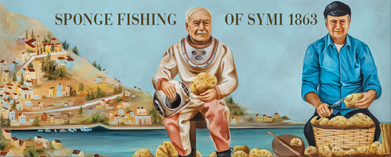 In Symi Breeze you can buy all the local souvenirs from Symi Island, including the famous sponges